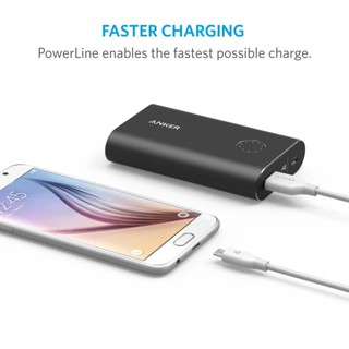 [Freeship toàn quốc từ 50k] Cáp sạc siêu bền ANKER Powerline Micro-USB 0.3m cho Android (Trắng)