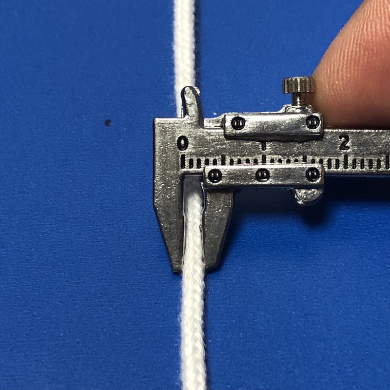 5-&gt;20 mét - dây tim 2mm cotton có lõi dùng làm macrame, trang trí