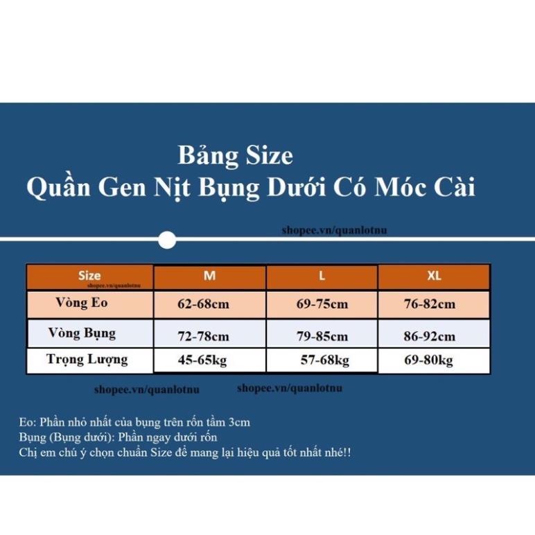 Quần Gen Nịt Bụng Đúc Su Lụa Tàng Hình Siêu Co Giãn Định Hình Vòng Eo Cao Cấp 4385