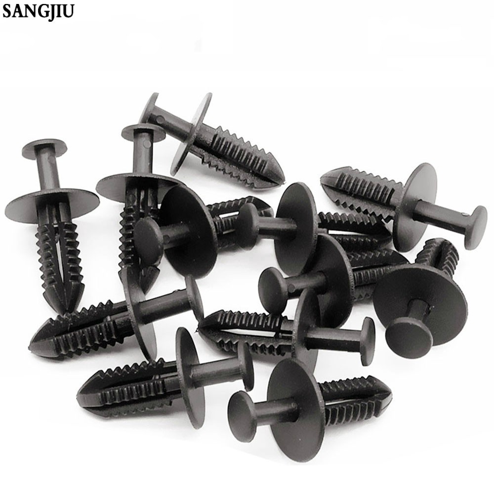 50 cái Chắn bùn ô tô Tấm lót lá Tấm cản lưới tản nhiệt Chốt cho BMW Kẹp cố định