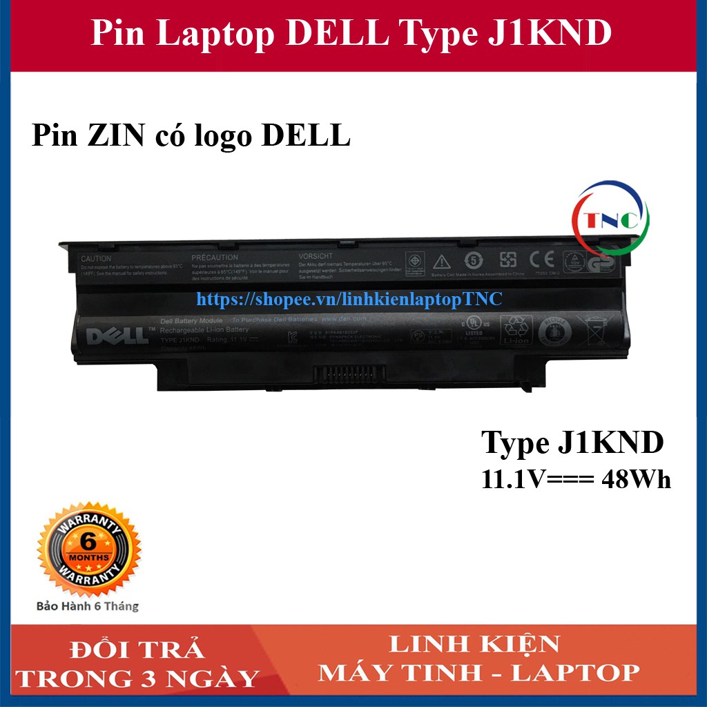 Pin laptop Dell Inspiron N4110 N4010 N5010 N5110 4050 5050 2420 3420 3520 14R nhập khẩu chính hãng