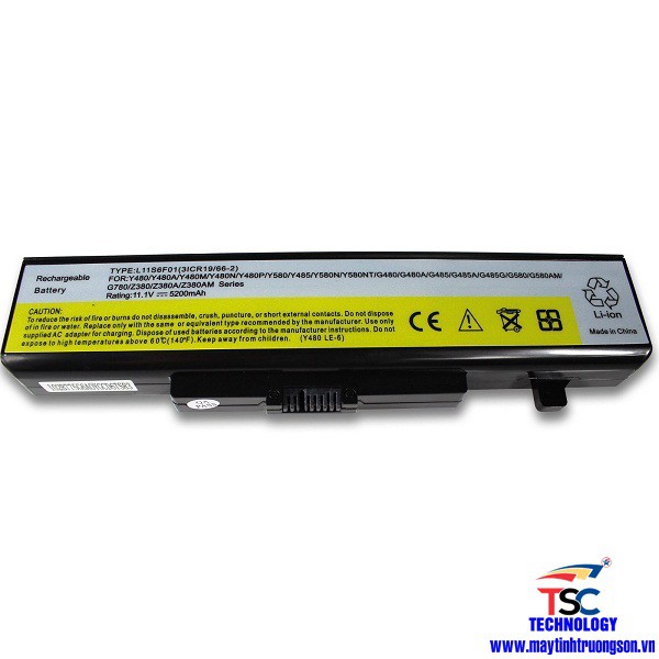 Pin laptop Lenovo IdeaPad L11M6Y01 Z480 B480 Z380 Y480 Y580 G580 G480 G585 Z580 L11S6Y01