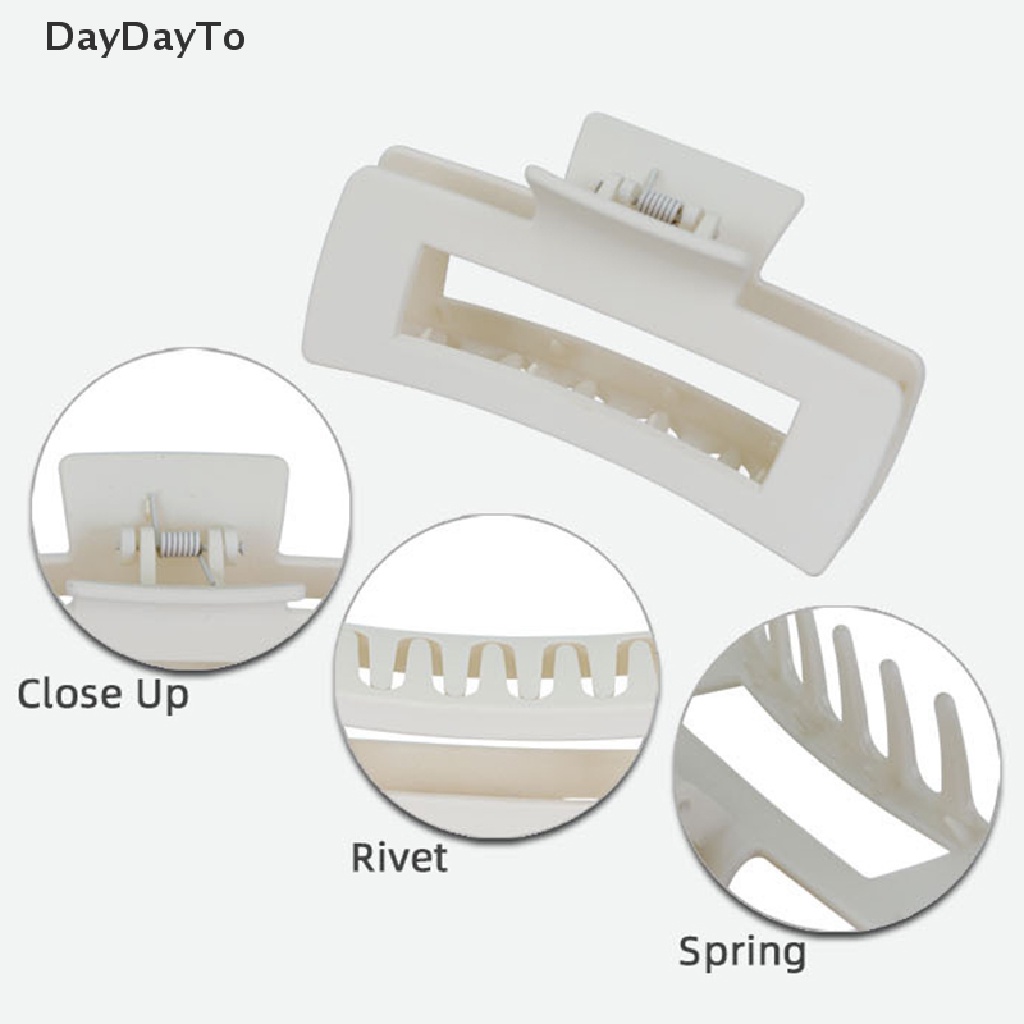DayDayTo Women Claw Clip Tough Multicolor Plastic Hair Claw Large Size Hair Clips Crab .