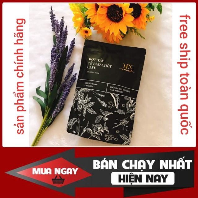 [CHÍNH HÃNG] BỘT TẨY TẾ BÀO CHẾT CAFE MN NATURAL - Ủ TRẮNG CAFE TOP 1 THỊ TRƯỜNG