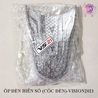 ỐP ĐÈN BIỂN SỐ(cóc đèn)XI MẠ CROM VISION 2021