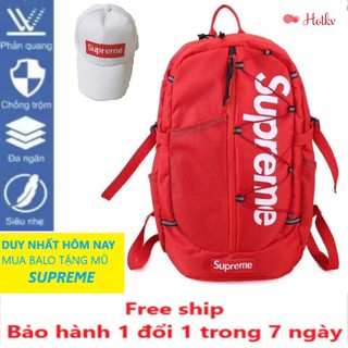 Balo SUPREME Phản Quang Cực Ngầu , balo thời trang , ba lô đi học , balo nam { TẶNG MŨ } hotkv