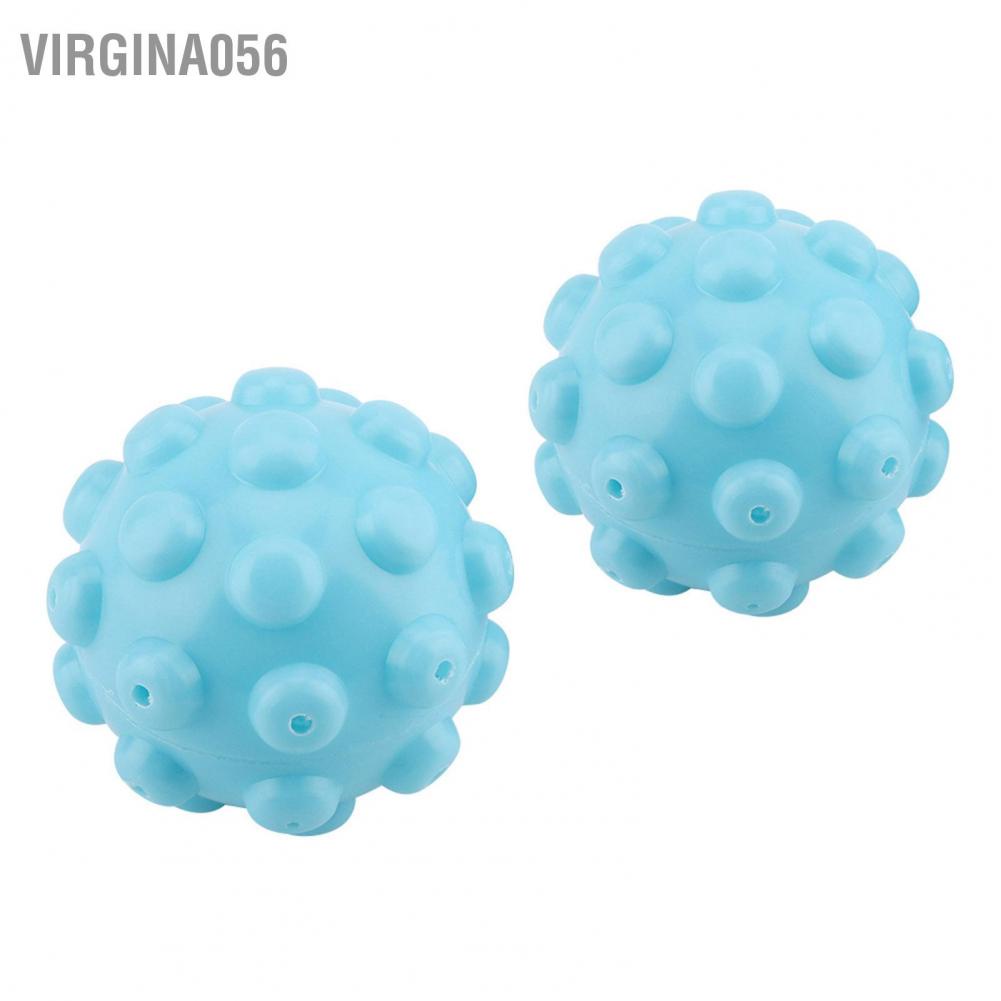 Bộ 2 Quả Bóng Giặt Đồ Bằng PVC Màu Xanh Dương Có Thể Tái Sử Dụng Tiện Lợi Virgina056