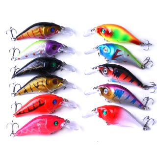 Mồi Cá Giả Bằng Nhựa Cứng 7.5cm/10g Có Móc Câu