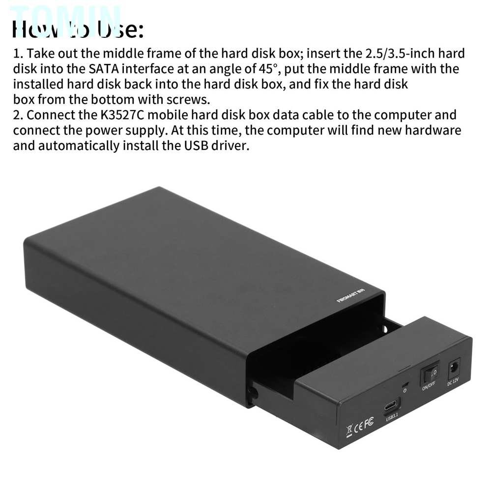Hộp Đựng Ổ Cứng 2.5 / 3.5in Sata Hdd Ssd K3527C 100-240v | BigBuy360 - bigbuy360.vn