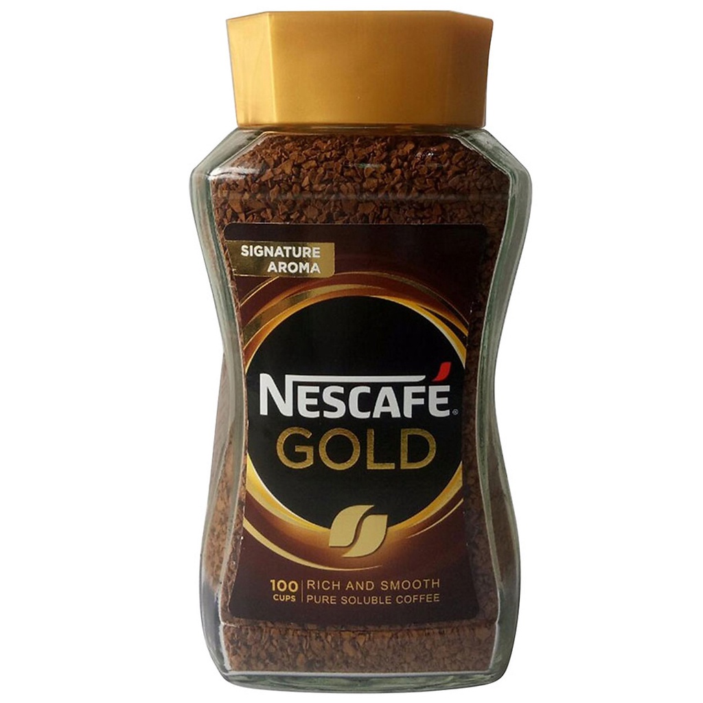 Cà phê hòa tan cao cấp Nescafe Gold nhập khẩu Hàn Quốc 200g [Chính hãng]