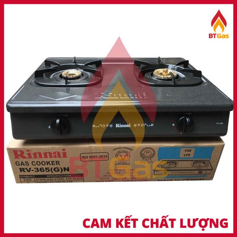 Bếp Gas Rinnai / Bếp Ga Đôi 6 Tấc RV-365 N Series / Có Đầu Hâm - Hàng Chính Hãng