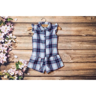 Sale: Bộ caro bé gái