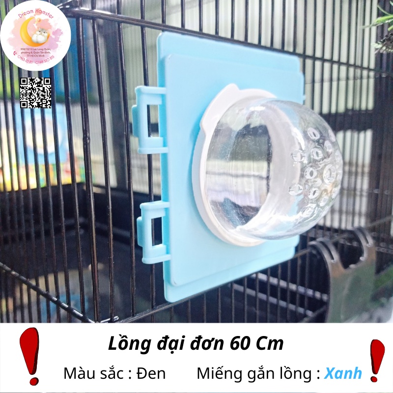 Lồng đại đơn 60 x 32 x 38 (Không phụ kiện) cho hamster