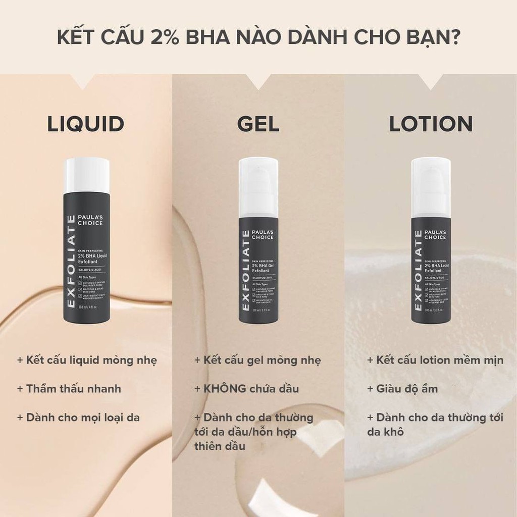 Tẩy Da Chết Hóa Học BHA Paula Choice BHA 2 Paula s Choice Skin Perfecting Liquid Exfoliant 30ml Và 118ml - Khongcoson