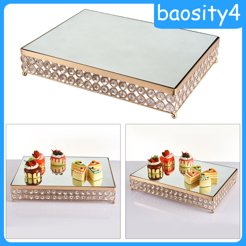 Bộ 4 Đế Đựng Bánh Bằng Pha Lê Phong Cách Châu Âu