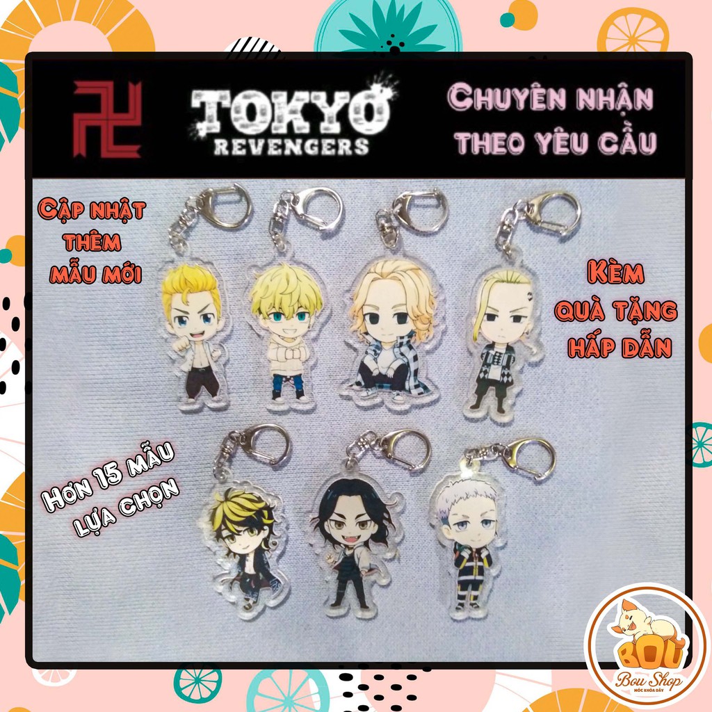 Móc khóa Mica Acrylic Tokyo Revengers - Kịch Trường Của Takemichi Anime Keychain