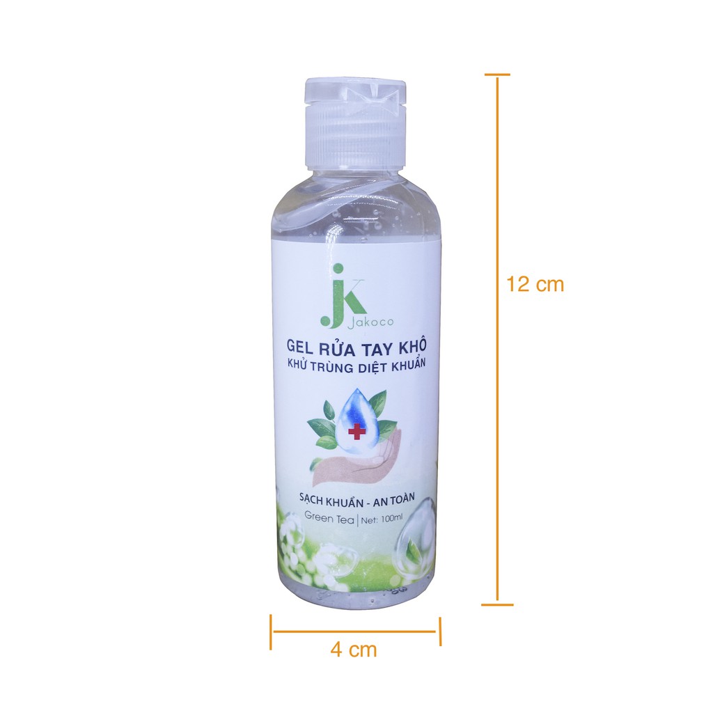 GEL RỬA TAY KHÔ DIỆT SẠCH VI KHUẨN 100ML JAKOCO DIỆT SẠCH VI KHUẨN , AN TOÀN CHO DA | BigBuy360 - bigbuy360.vn