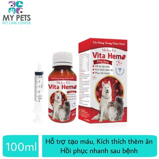 VITA HEMO bổ máu, kích thích thèm ăn, giúp hồi phục nhanh sau bệnh - Lọ 100ml