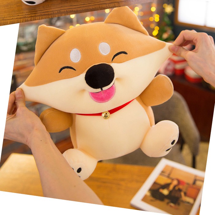 Gấu Bông Chó Shiba Cười Siêu Cute 35 cm