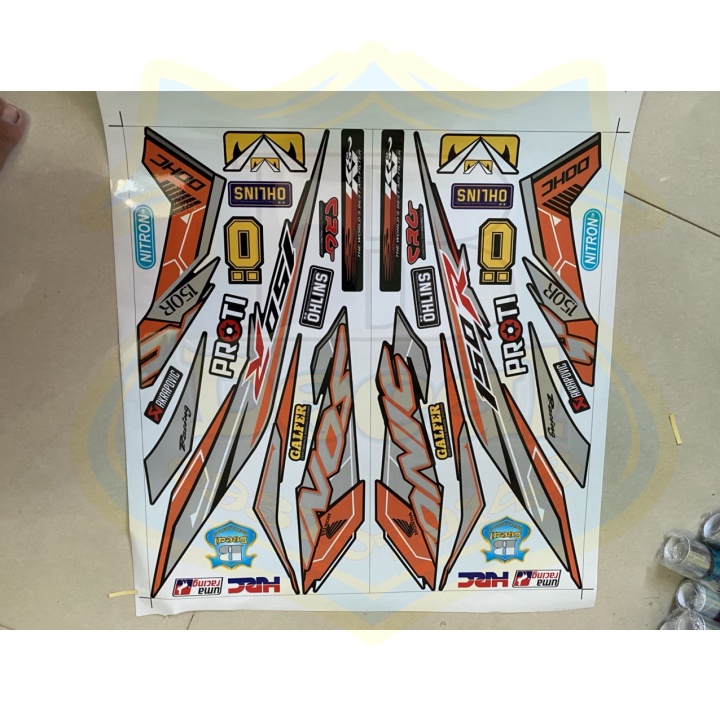 ( Quí khách vui lòng mang ra tiệm cho thợ dán ) Tem sonic 150