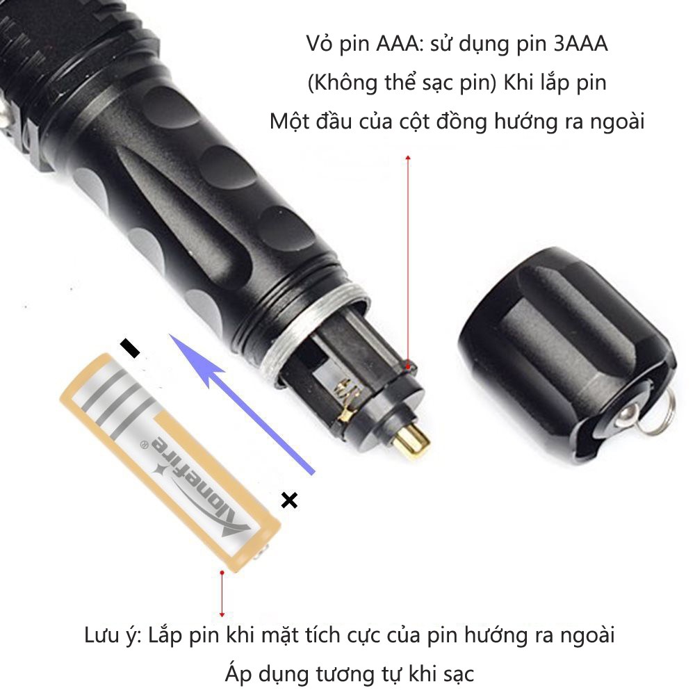 08-3 Đèn pin hồng ngoại Green Laser điều chỉnh đèn pin chiến thuật