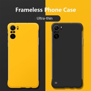 Ốp lưng PC cứng mỏng sang trọng không khung cho Xiaomi Redmi Note 10 Pro Max 4G 5G Vỏ màu trơn