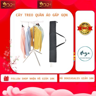 Cây phơi quần áo, đồ đạc đa năng bằng inox, thiết kế thông minh có thể gấp gọn mạng theo khi đi du lịch