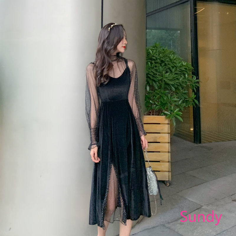 Đầm Nhung Gợi Cảm Thời Trang Nữ