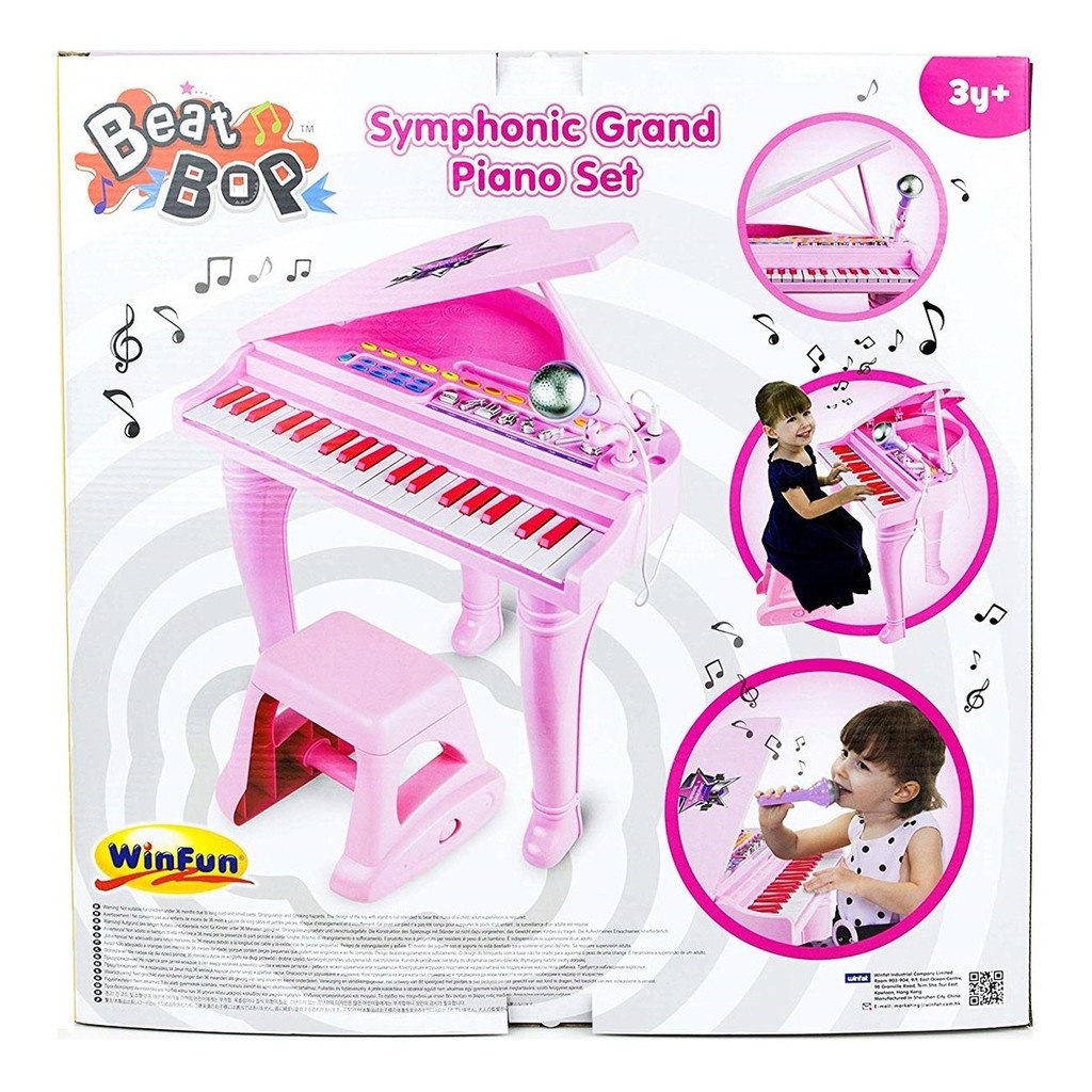 Đồ chơi âm nhạc cho bé - Đàn piano cổ điển kèm mic - Winfun - 2045 cho bé từ 3 tuổi trở lên