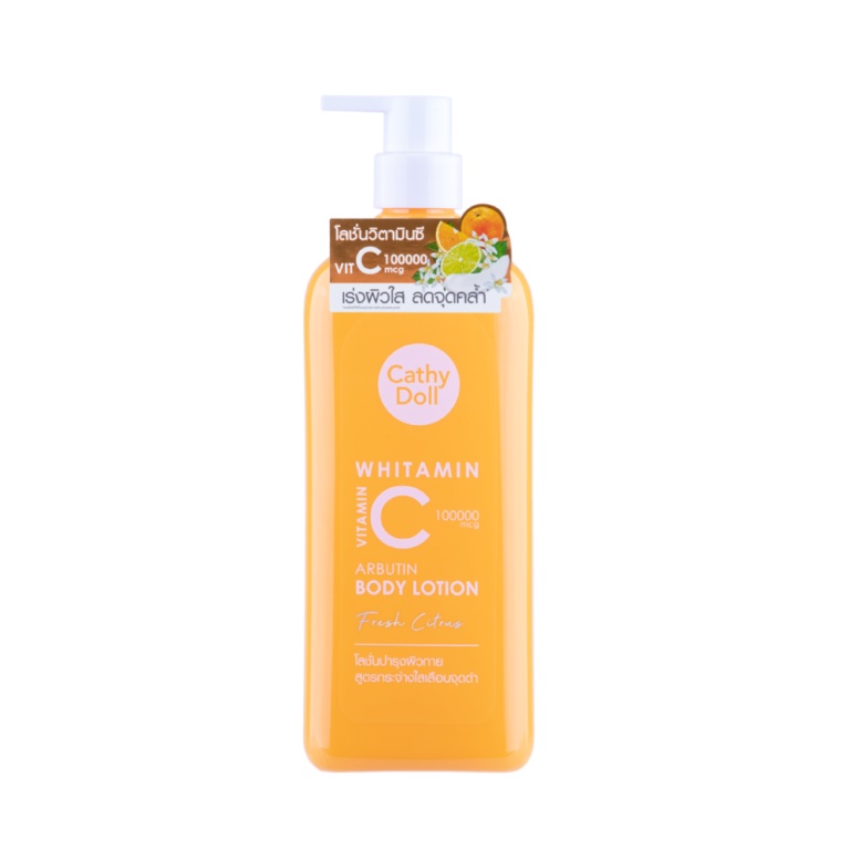 Sữa dưỡng thể trắng da mờ thâm Cathy Doll Whitamin Vitamin C Arbutin Body Lotion 150ml,450ml