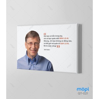 Bộ 01 Tranh Câu Nói Nổi Tiếng Của Bill Gates Trang Trí Treo Tường Tạo Động Lực Cho Nhân Viên