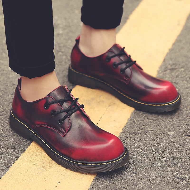 Size 35-48 Dr. Giày Bốt Martin Bằng Da Bò Cổ Điển Thời Thượng Cho Cặp Đôi