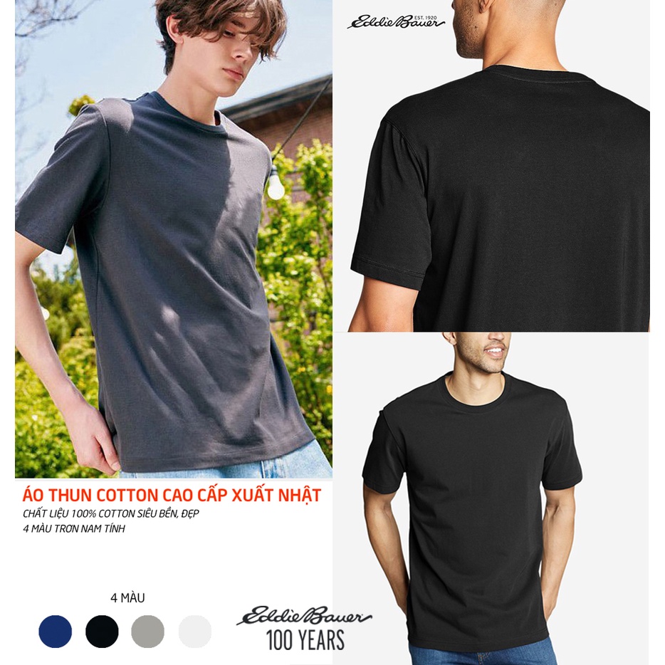 Áo thun nam COTTON xuất NHẬT cao cấp cổ tròn  Eddie Bauer | BigBuy360 - bigbuy360.vn