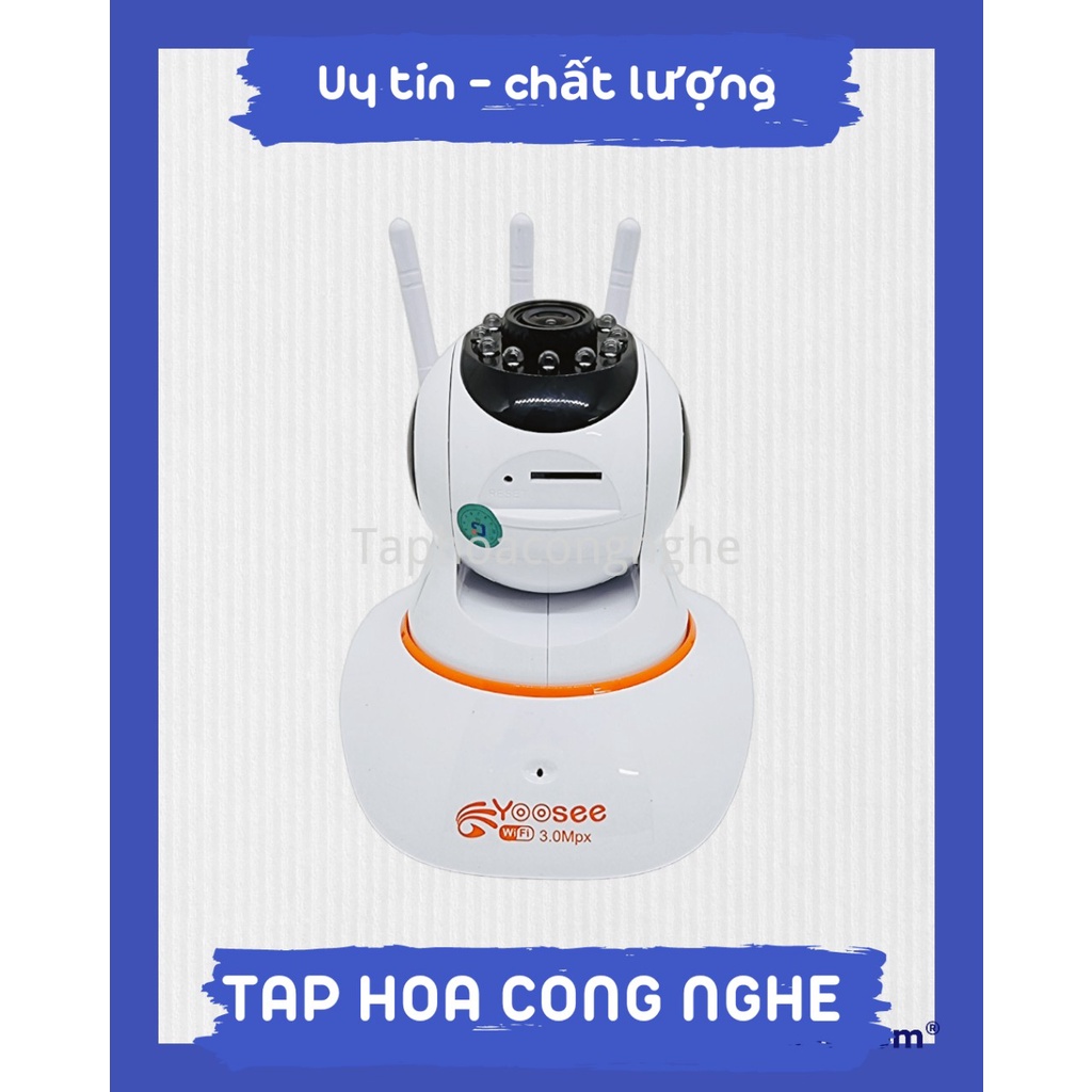 Camera CÓ CỔNG LAN app YOOSEE 3 râu bắt sóng mạnh hình ảnh HD 1080P-2.0MP trong nhà có thể xem được mọi lúc mọi nơi