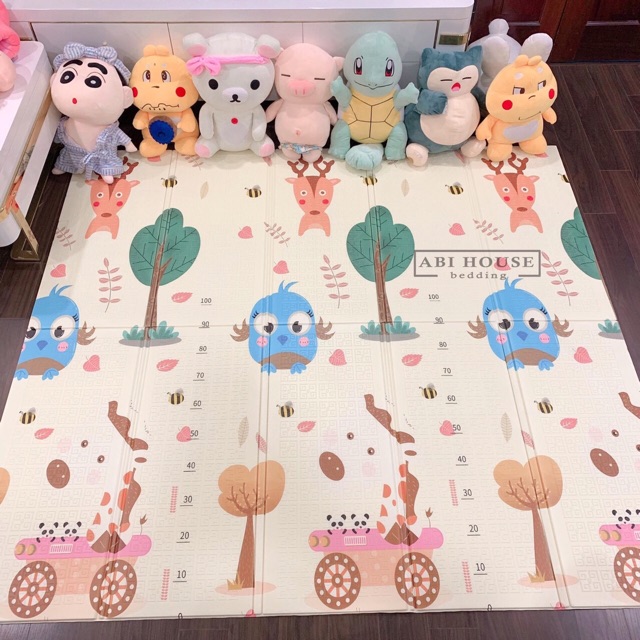 Thảm sốp trải sàn XPY thảm gấp gọn tiện lợi hoạ tiết siêu cute