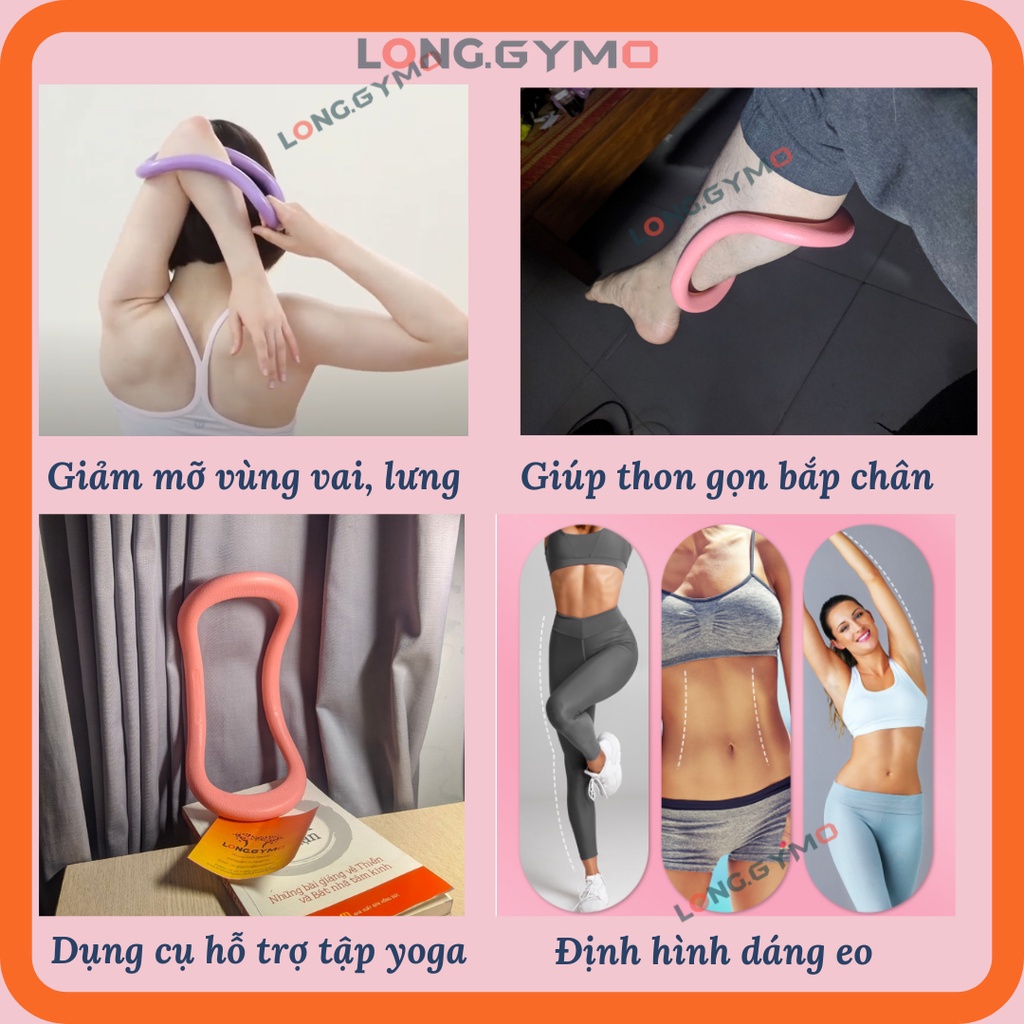 Vòng Kẹp Giảm Bắp Chân Đàn Hồi -  Yoga Massage Đàn Hồi Tập Lưng Vai Hỗ Trợ Thu Nhỏ Bắp Chân ( Ảnh Chụp Thực Tế)