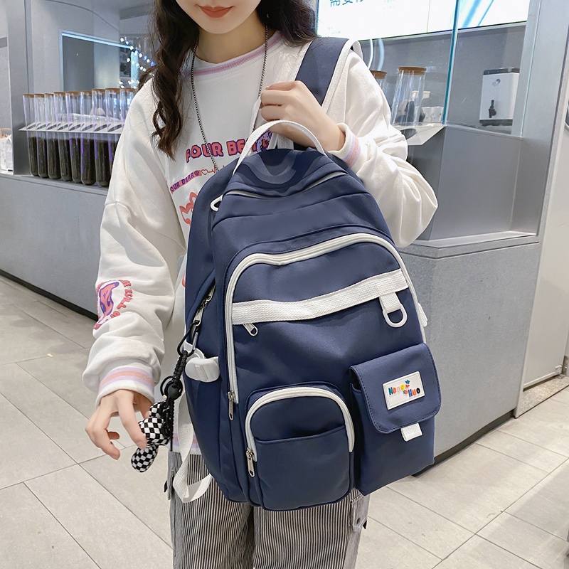 Balo PRETTYZYS cỡ lớn 15.6 inch phong cách Hàn Quốc thời trang 2022 cho nữ