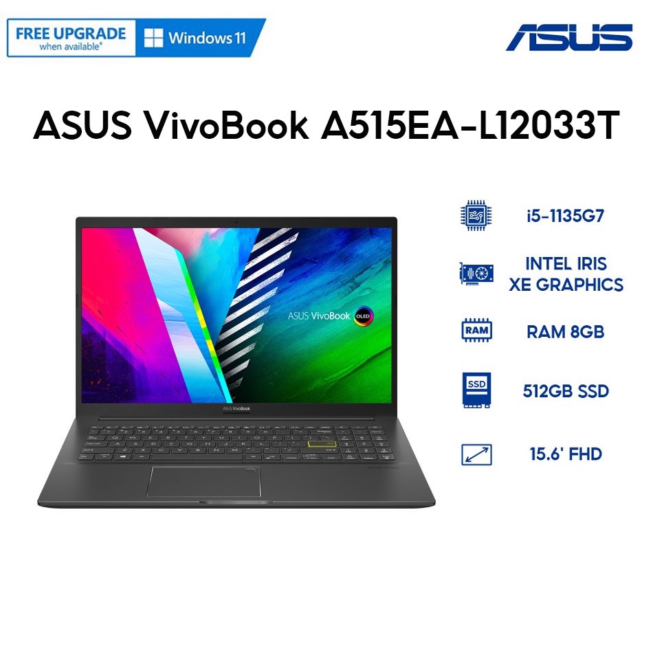 Laptop ASUS VivoBook A515EA-L12033T (i5-1135G7 | 8GB | 512GB | 15.6' FHD |)