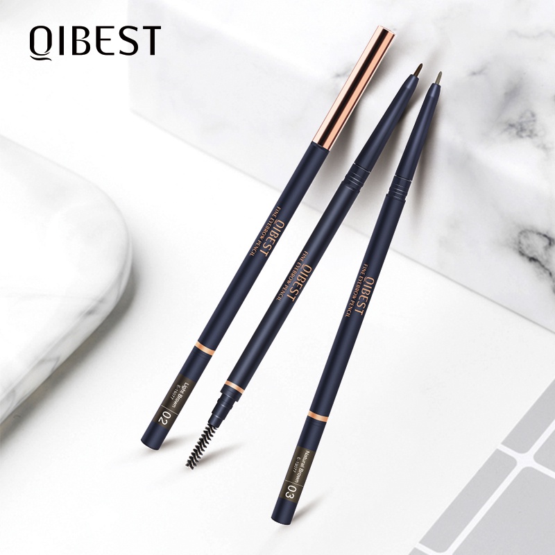 Bút Chì Kẻ Lông Mày Qibest E19077 Siêu Mịn Lâu Trôi Kháng Nước 4 Màu Tùy Chọn 21g | BigBuy360 - bigbuy360.vn