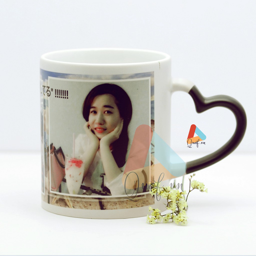 In ảnh lên CỐC ĐỔI MÀU quai tim