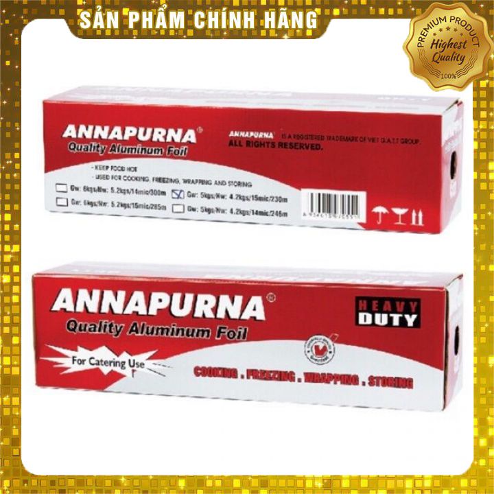 Màng nhôm nướng bọc thực phẩm 30cm x 3kg