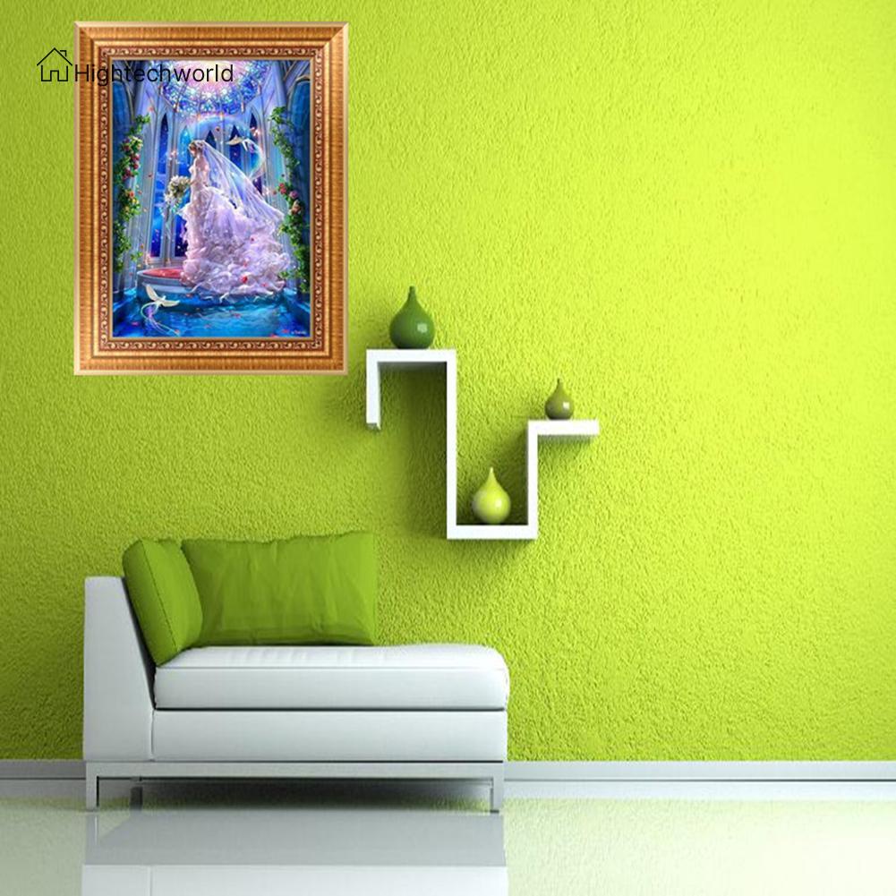 Bộ Tranh Đính Đá 5d Họa Tiết Cô Dâu Chú Rể Độc Đáo Diy Dùng Trang Trí