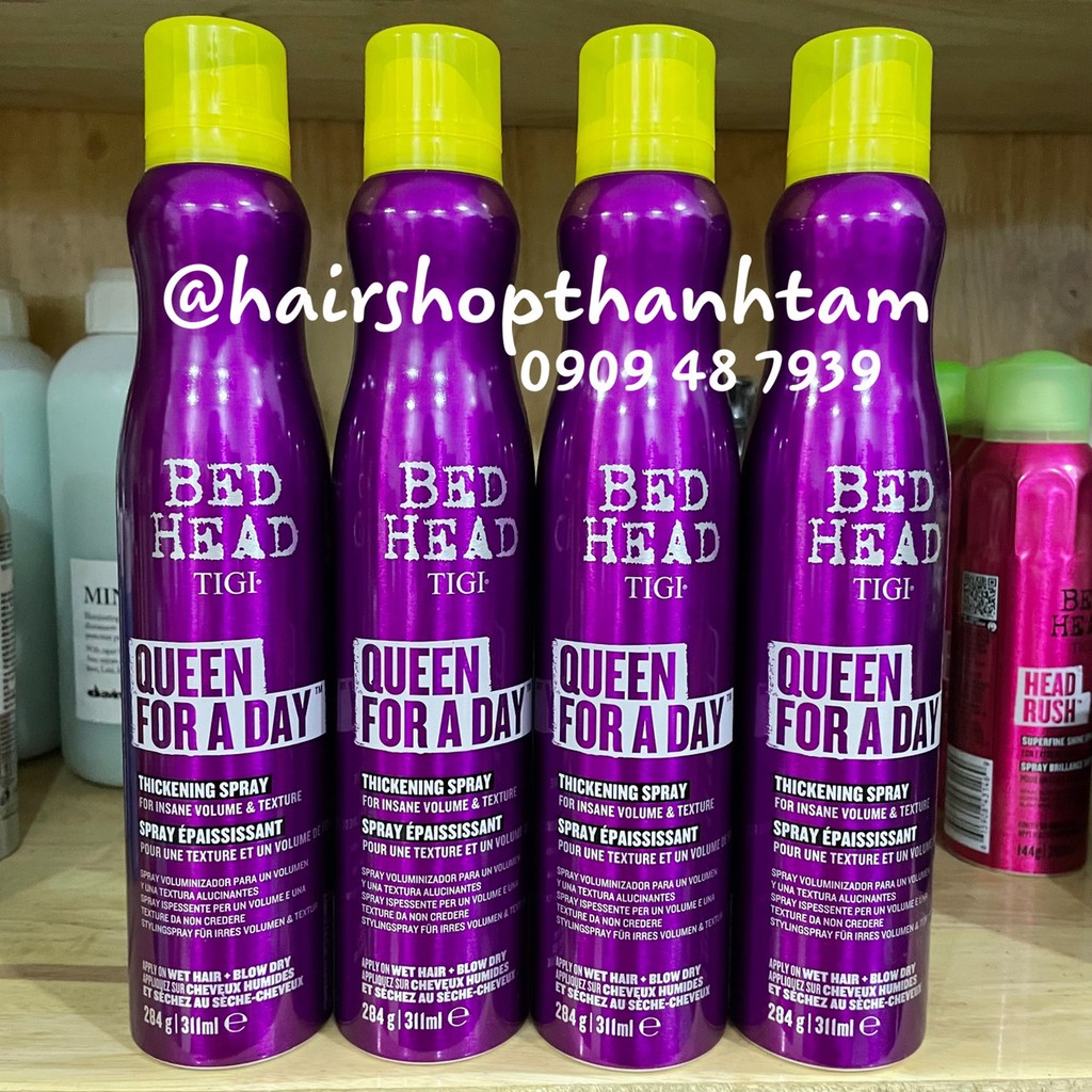 Xịt tạo phồng và làm dày tóc Tigi Bed Head Superstar Queen for a Day 311ml