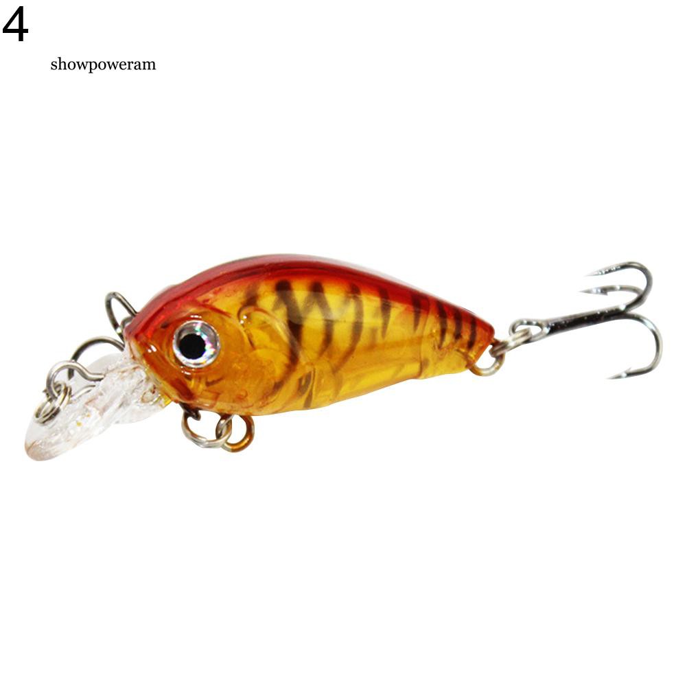 Mồi giả nhử cá bằng nhựa chất lượng cao gắn kèm móc câu ba chấu