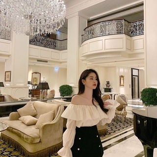 Set váy trễ vai tiểu thư Dazzling Diamond