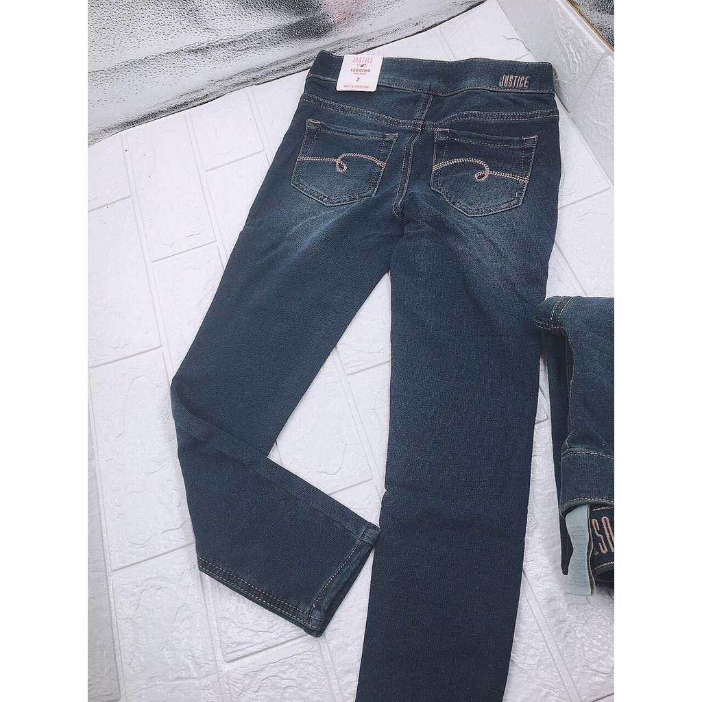 Quần bò tregging hiệu Justice xuất dư bé gái 18-65kg