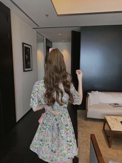 Đầm Hoa Cổ Ren