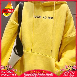 ÁO KHOÁC NỈ ĐẸP HD270 (Chữ Thêu - Place Ad Her)