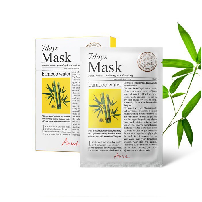 Mặt nạ cấp ẩm, sáng da Ariul 7 Days Mask 20g