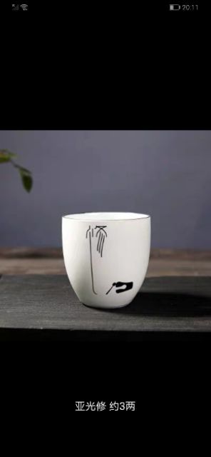 Chén Sứ Cảnh Đức Men ngọc Thấu quang Vẽ tay